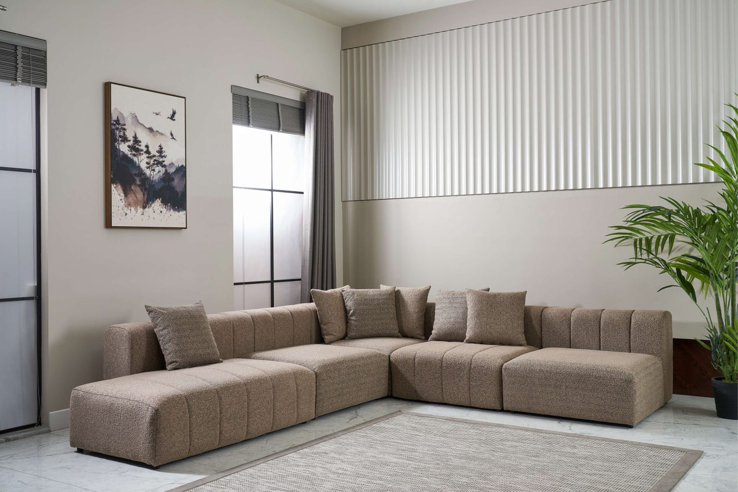 Axon L-shape 6 seater sofa