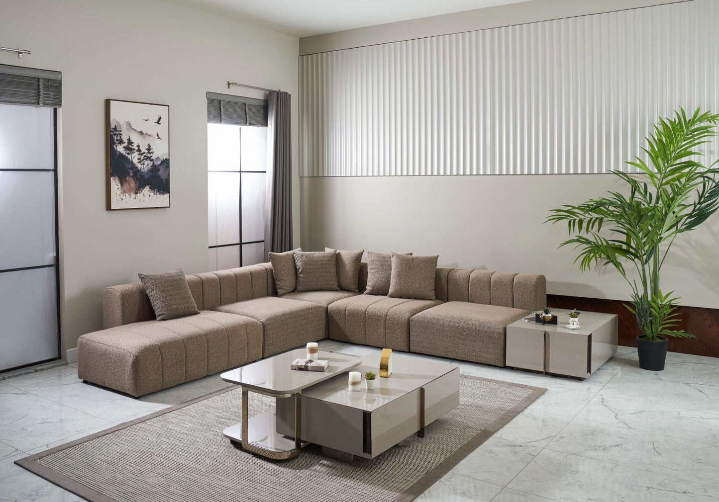 Axon L-shape 6 seater sofa