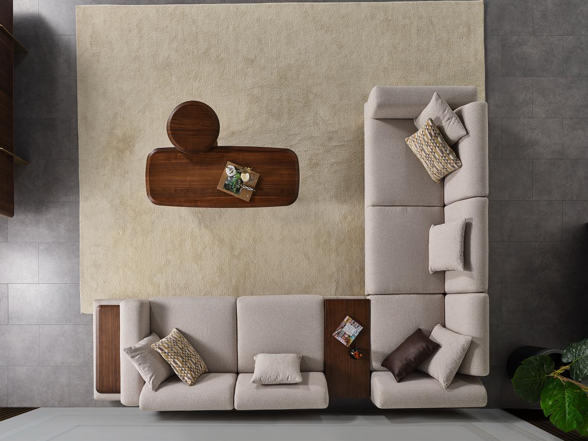 Calyx L-shape 6 seater sofa