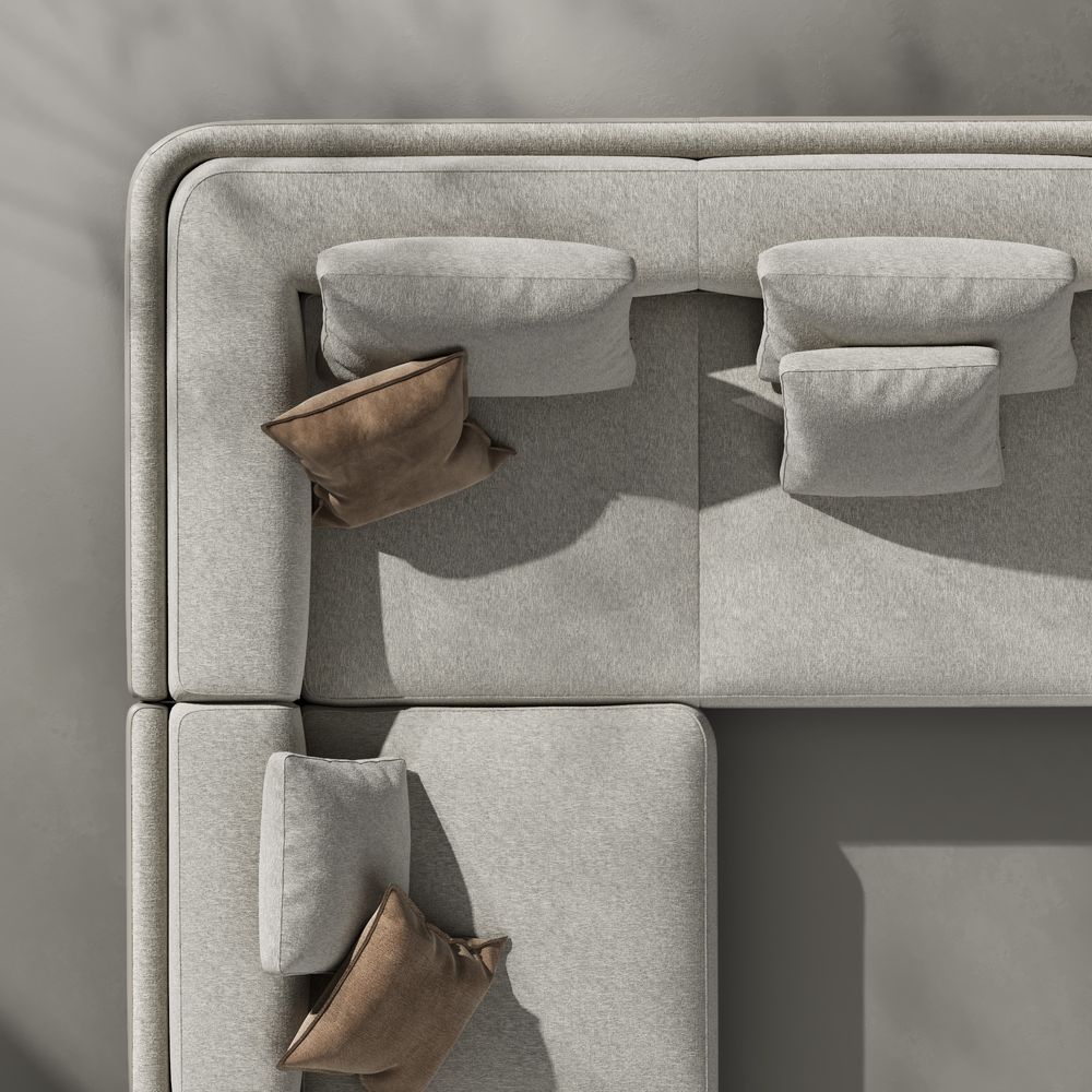 Elite L-shape 6 seater sofa