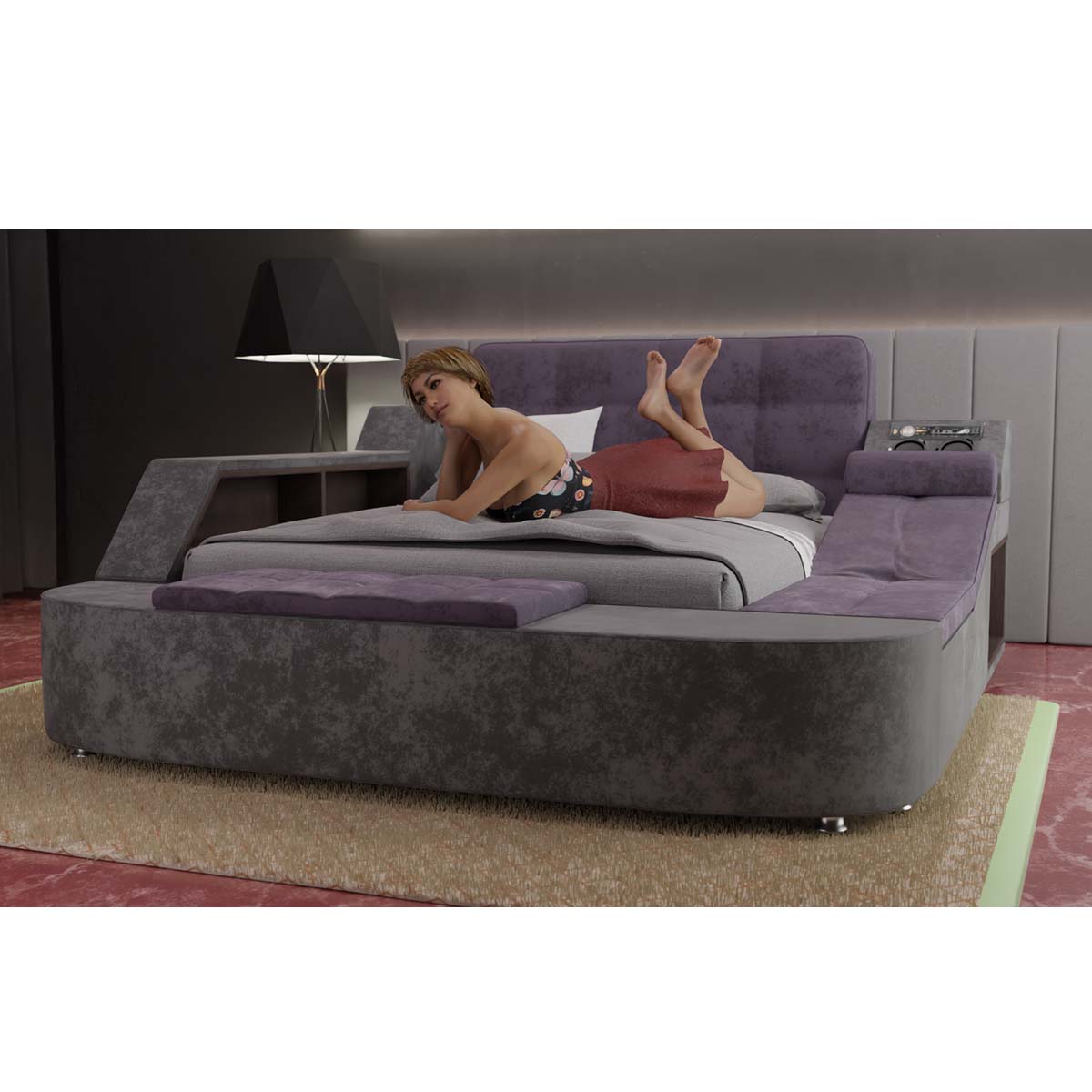 Smartx Upholstered Bed