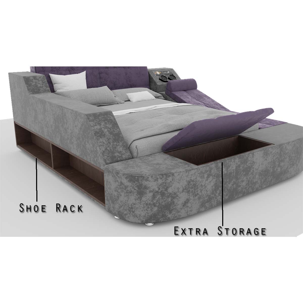 Smartx Upholstered Bed