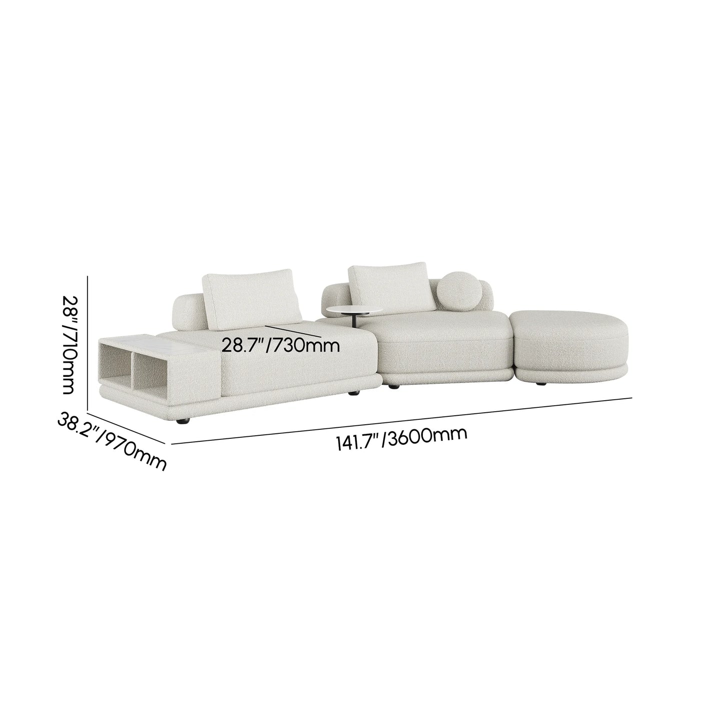 Momento Sectional 5 Seater Sofa