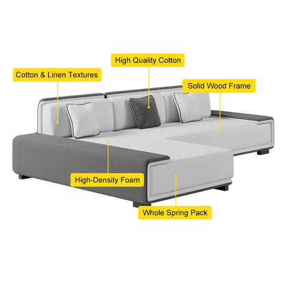 Vector L-shape 5 Seater Sofa